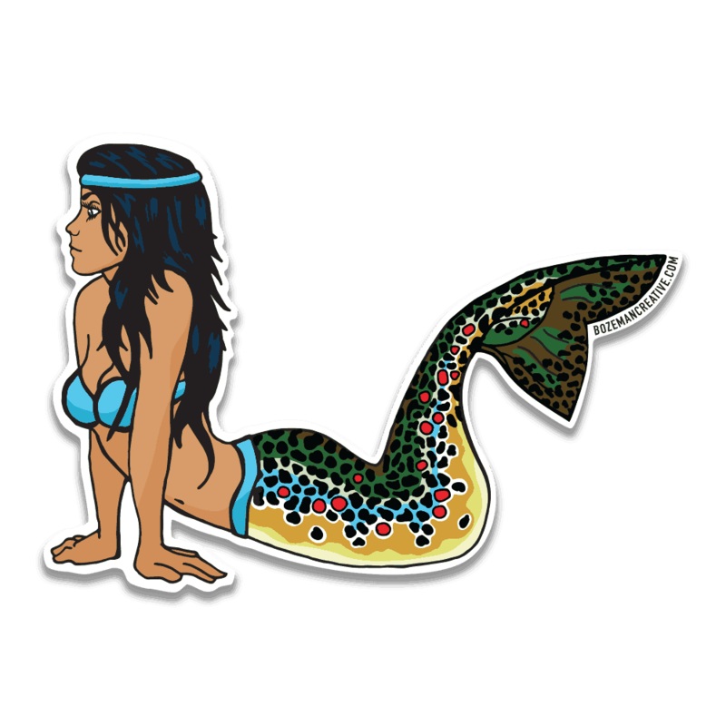 Brown Mertrout Sticker