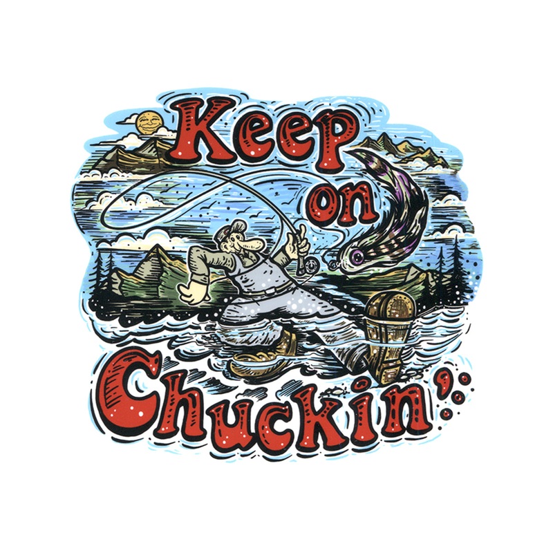 Josh May Keep On Chuckin Sticker – Grateful