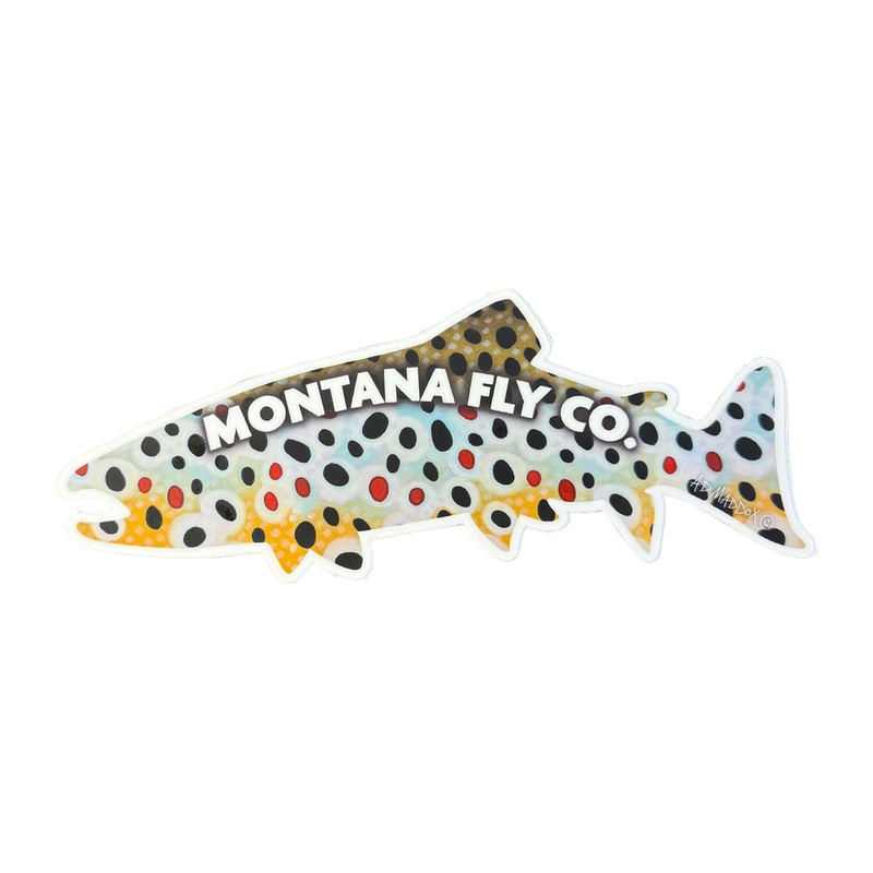 MFC Die Cut Fish Sticker – Maddox’s Brown Trout (6in. X 2.25in.)