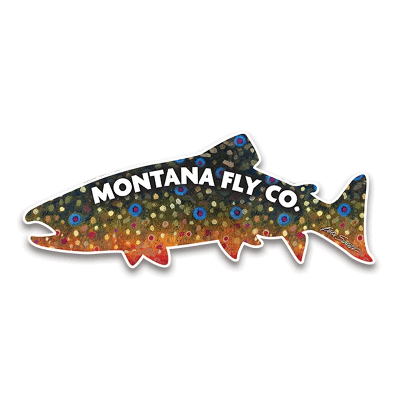 MFC Die Cut Fish Sticker – Sundell’s Brook Trout Skin (6in. X 2.25in.)