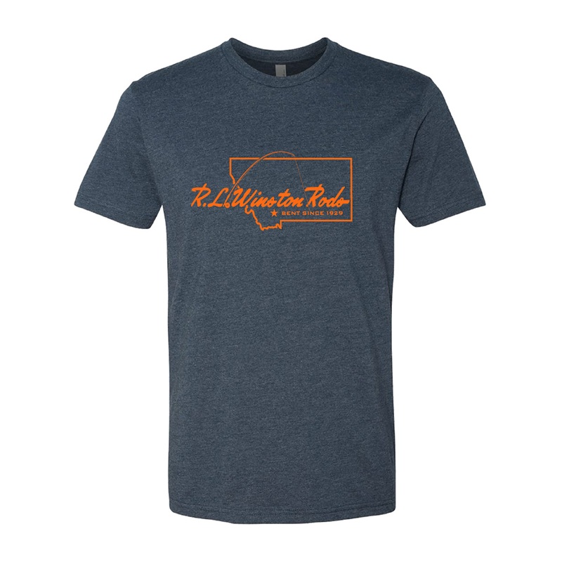 R.L. Winston Montana Logo T-Shirt Navy