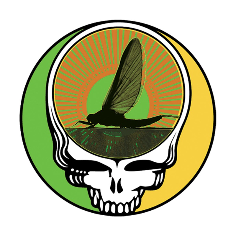 Steal Your Face Green Drake 4″ – Grateful