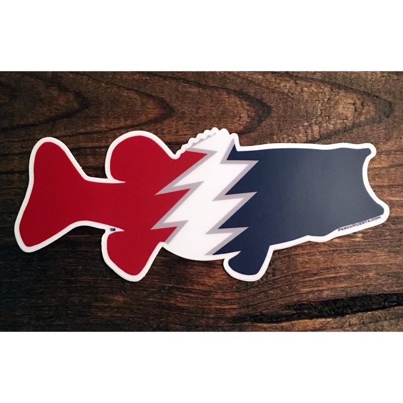 Pesca Muerta Bass Sticker – Grateful