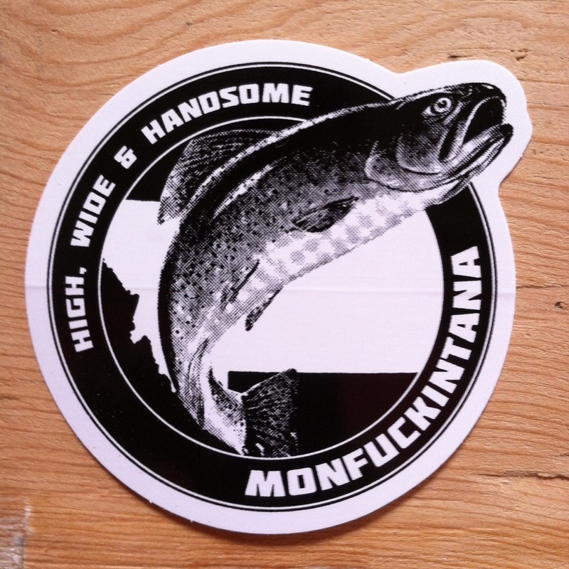 Statriot Designs High Wide & Handsome Trout Kiss Cut Sticker