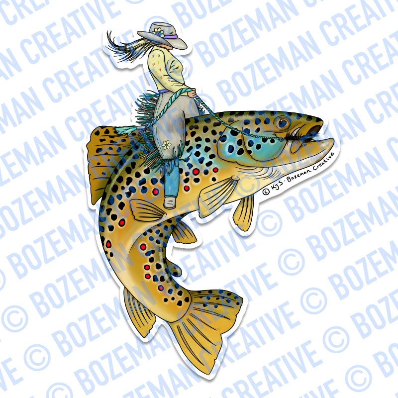 Trout Wrangler Sticker