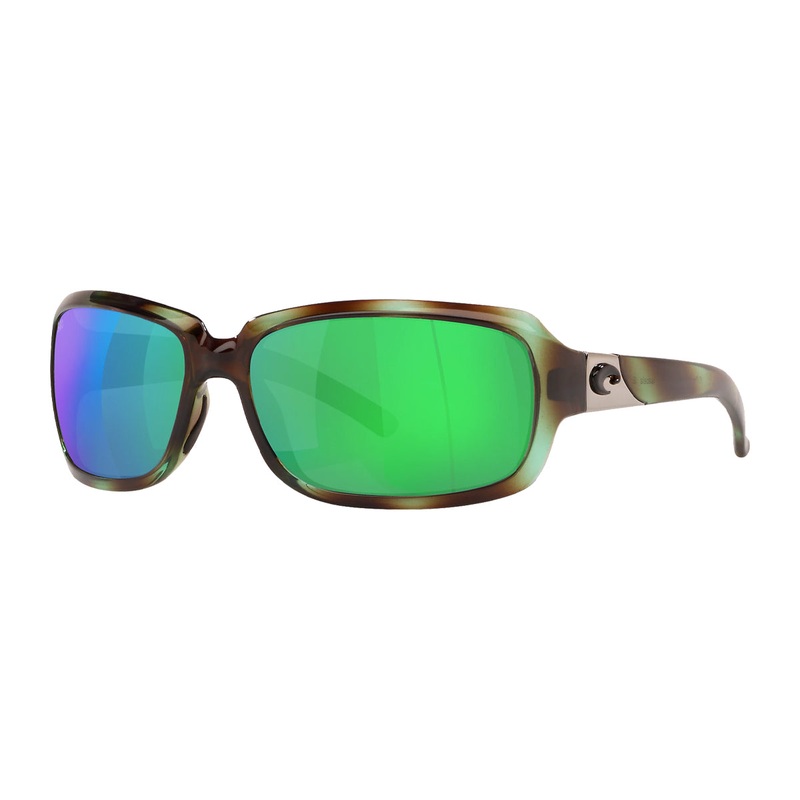 Costa Isabela Sunglasses Shiny Seagrass Green Mirror 580G