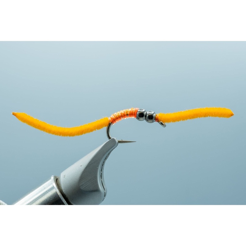 Jake’s DB Rib Worm Fluorescent Orange #12