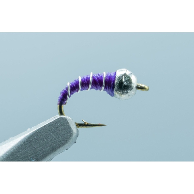 Tungsten Zebra Midge Purple