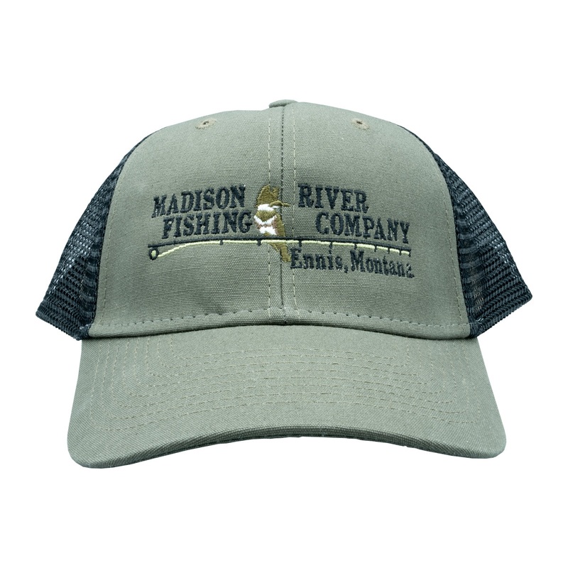 MRFC Logo Industrial Mesh Quilted Trucker Dark Olive Black