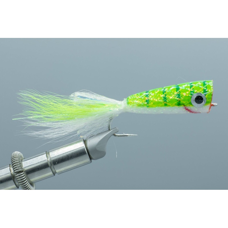Mylar Popper Chartreuse/White