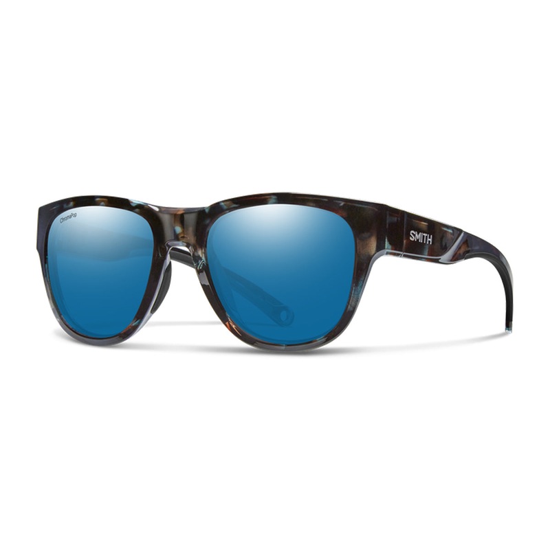 Smith Rockaway Sky Tortoise ChromaPop Glass Polarized Blue Mirror