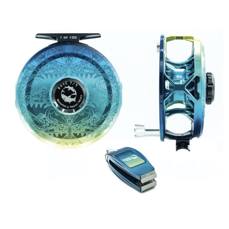 Abel Rove 7/9 Limited Edition Bonefish & Tarpon Trust Reel w/ Nipper #7/100