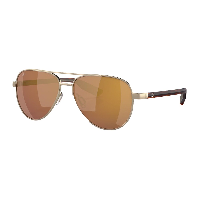 Costa Peli Sunglasses Brushed Gold – Gold Mirror 580G
