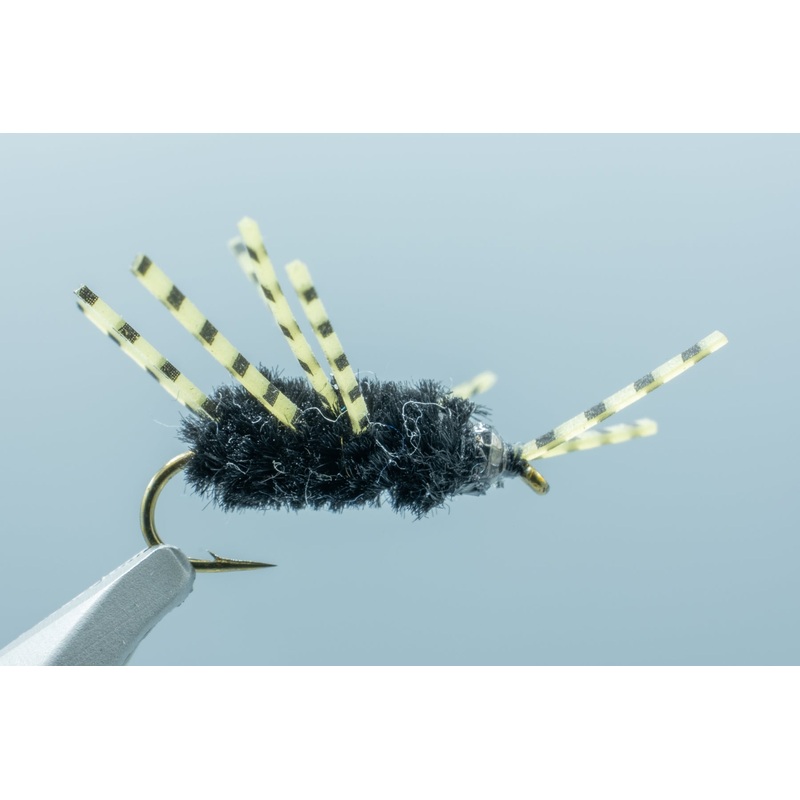 Micro Tungsten Rubber Leg Black #14