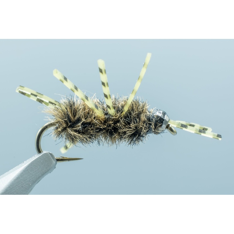 Micro Tungsten Rubber Leg Brown #14
