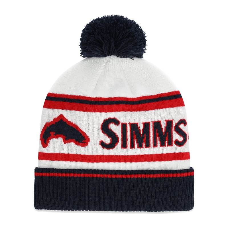 Simms Tip-Up Pom Beanie Americana