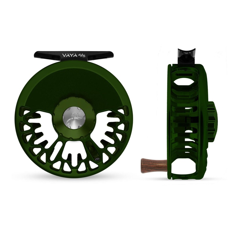 Abel Vaya Reel 4/5 Deep Green, Deep Green Drag Knob with Rosewood Handle