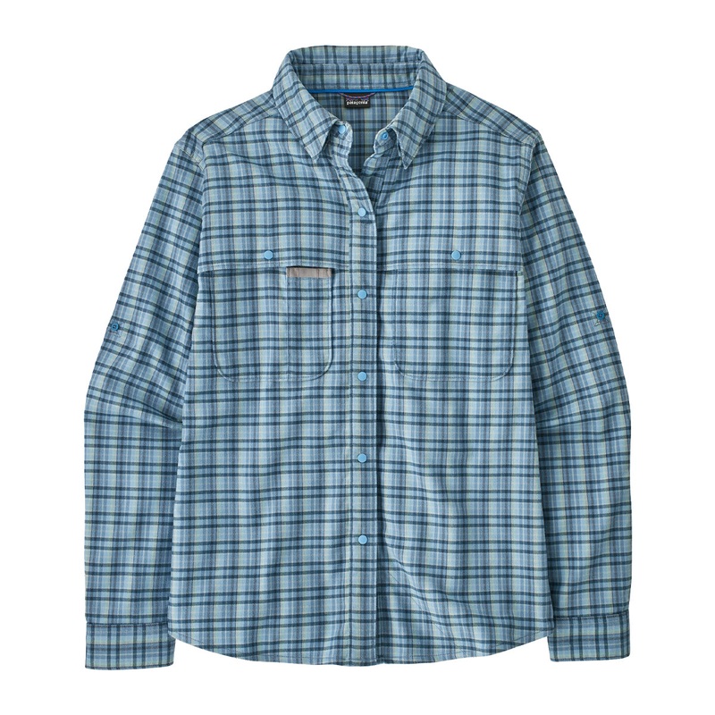 Patagonia Women’s Early Rise Stretch Shirt Santa Cruz: Lago Blue