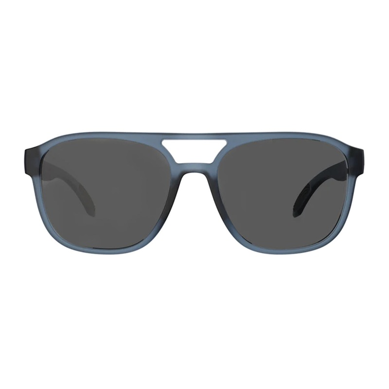 Rheos Sunglasses Lanier Stone Blue Frame Gunmetal Lenses