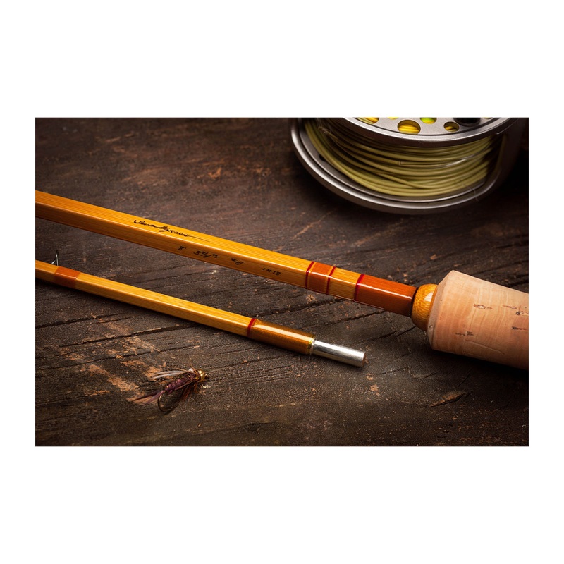 USED Sweetgrass Bamboo Quad Fly Rod #2400  6WT – 8’6″ 2pc w/ Extra Tip