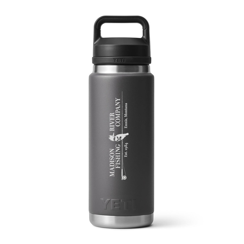 YETI MRFC Logo Rambler 26 oz Bottle Chug Charcoal
