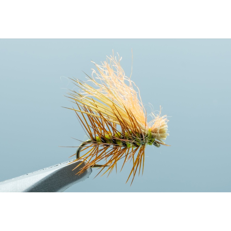 Hi-Vis Elk Hair Caddis Olive #18 1 Doz.
