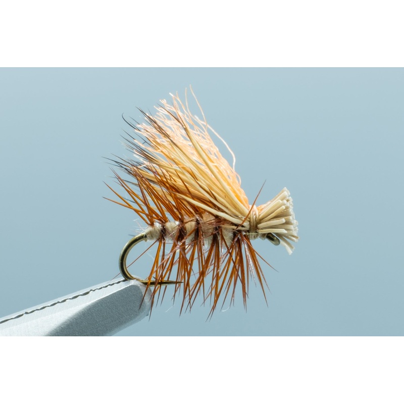 Hi-Vis Elk Hair Caddis Tan #18 1 Doz.