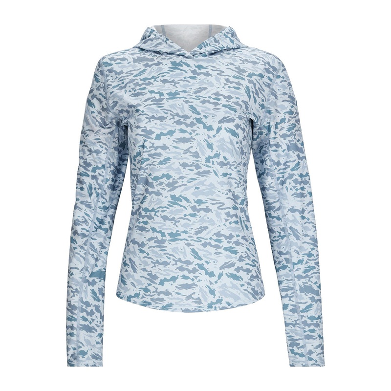 Simms Women’s Simms Challenger Solar Hoody Ghost Camo Neptune