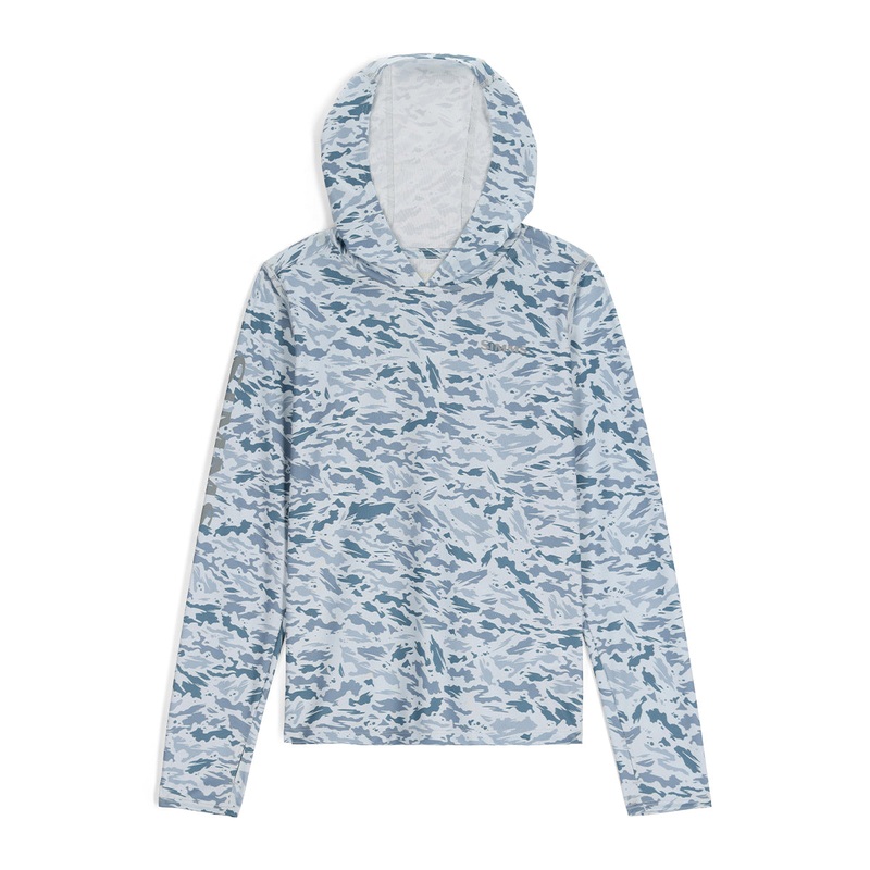 Simms Youth Solar Tech Hoody Ghost Camo Neptune