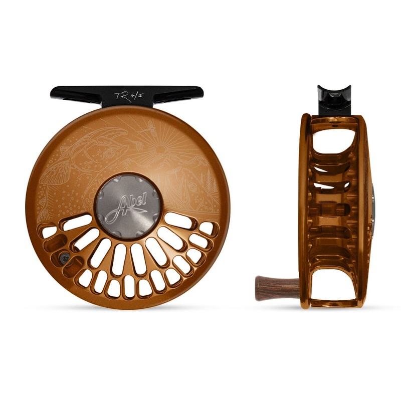 Abel TR Reel 4/5 Bronze, Underwood Cutthroat with Rosewood Handle