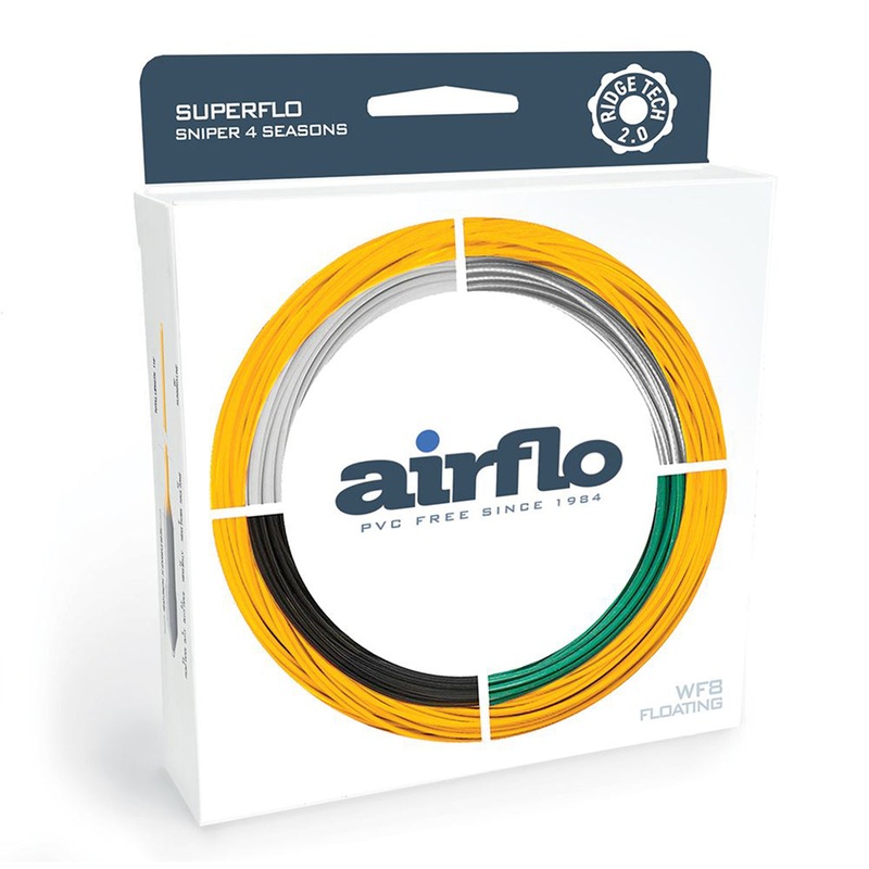 AirFlo Ridge 2.0 SuperFlo Sniper 4 Season Fast Intermediate Fly Line Gray/Sunburst