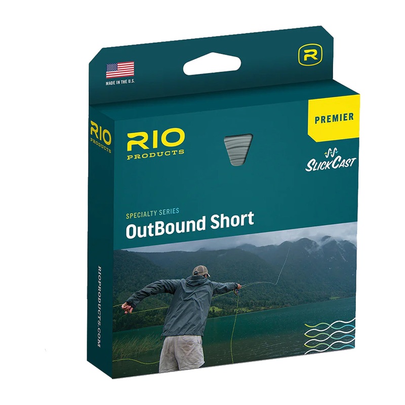 RIO Premier Outbound Short Fly Line -Float/Hover/Intermediate WF-7-H-I Clear/Moss/Ivory