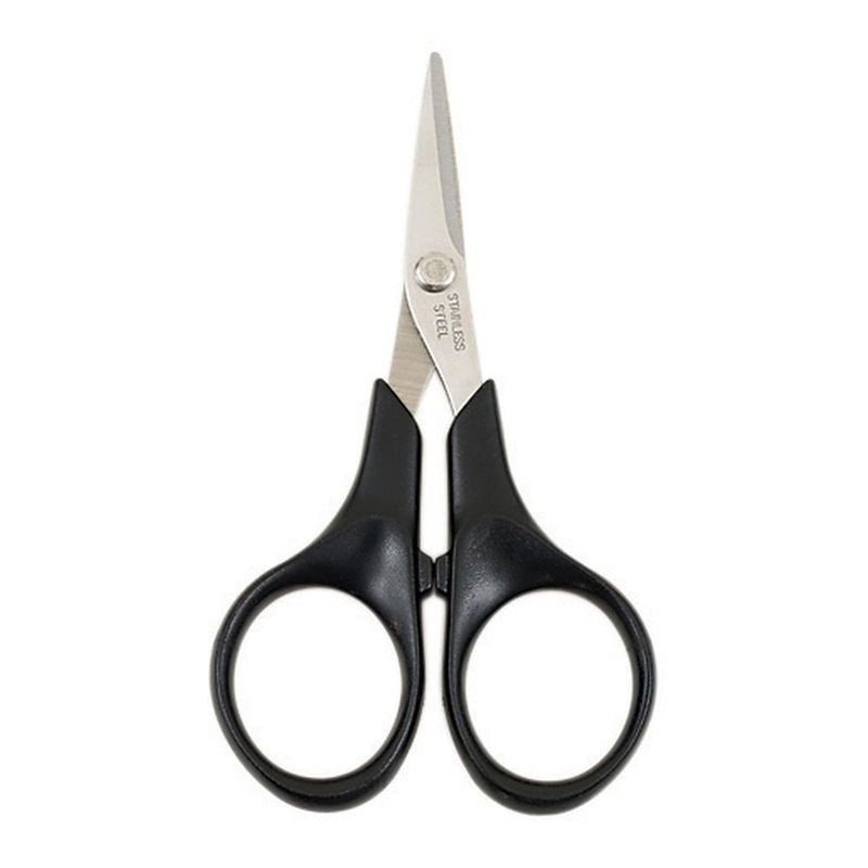 Dr. Slick Braid Scissor 4″ Black Loops Straight