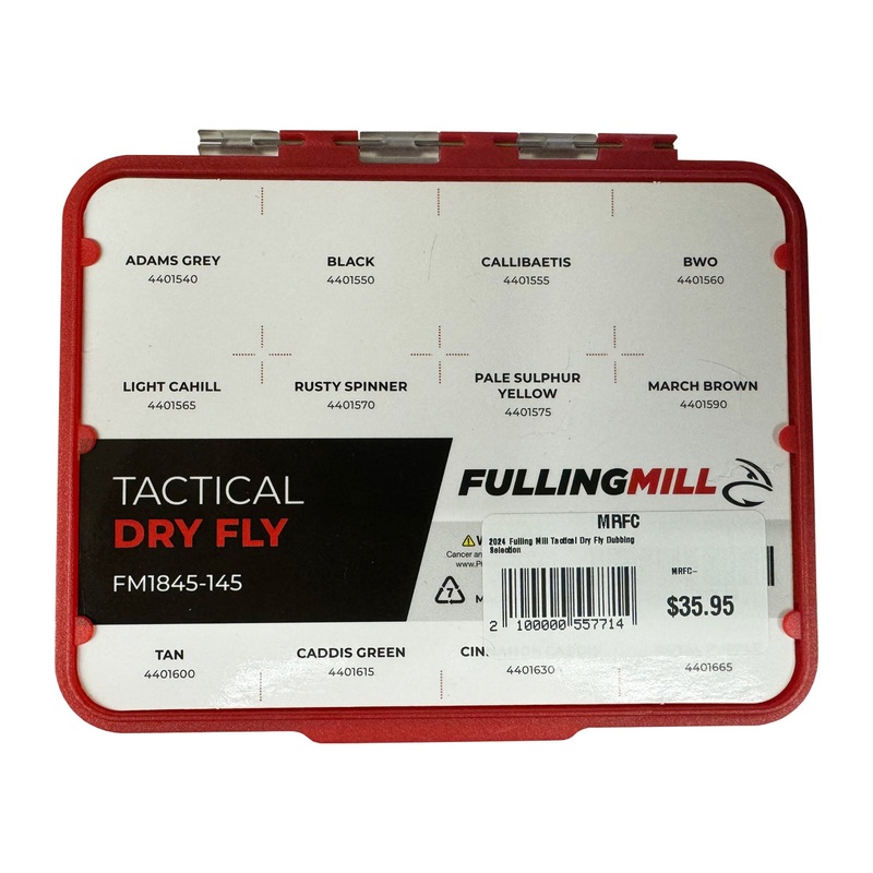 Fulling Mill Tactical Dry Fly Dubbing Selection