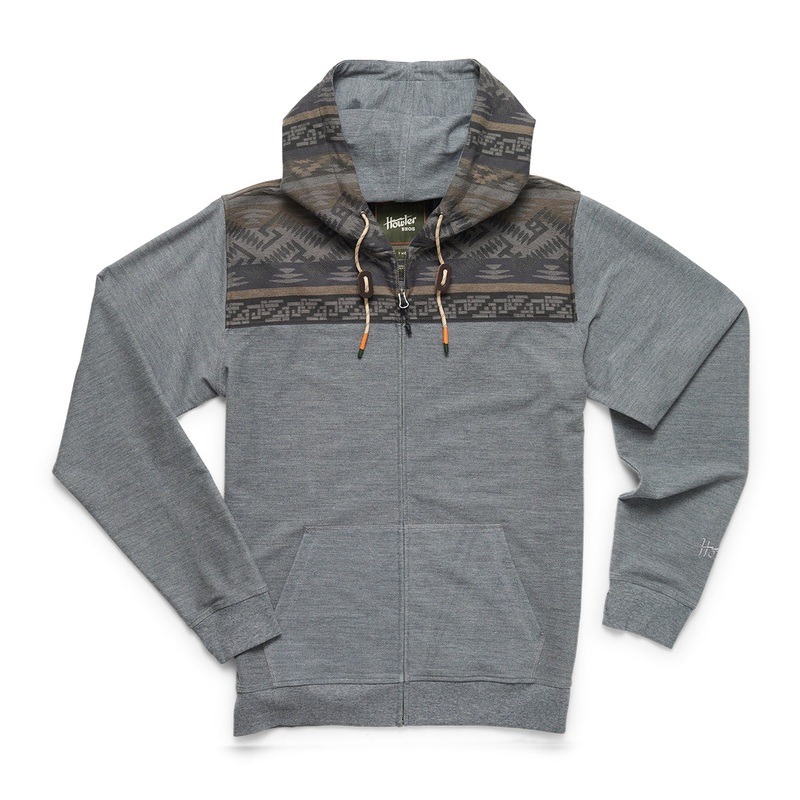 Howler Bros Shaman Hoodie Deep Grey/Herrador Jacquard