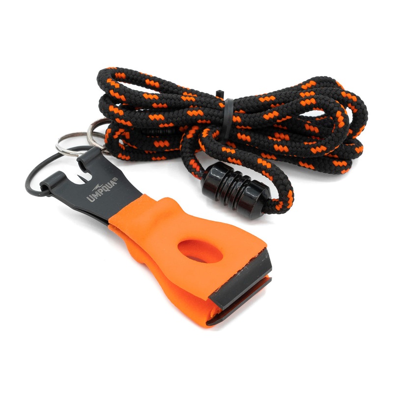 Umpqua Rivergrip Precision Series Big Nip Hot Orange w/Lanyard