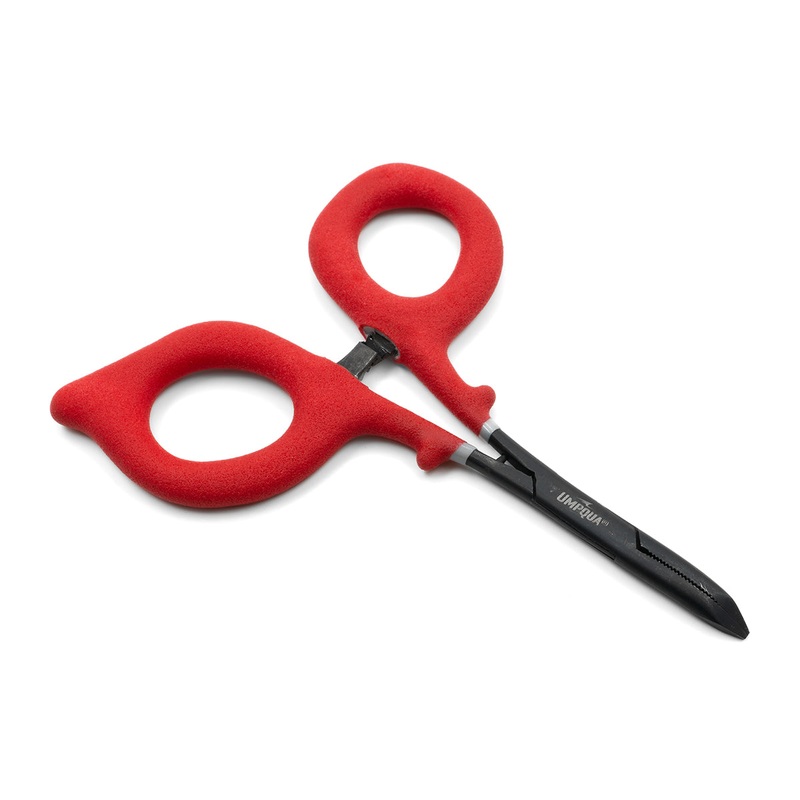 Umpqua Rivergrip Precision Series Hemo/Forcep 5″ Curved Red