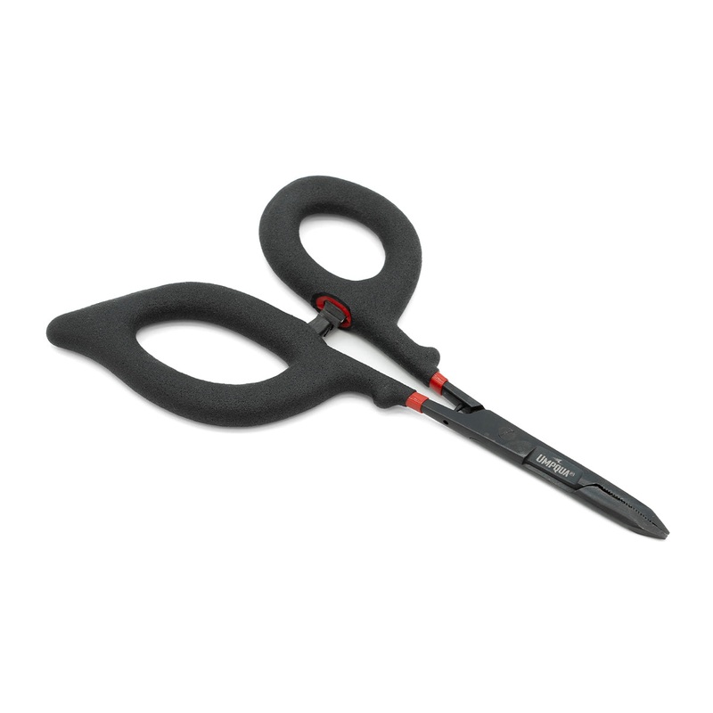 Umpqua Rivergrip Precision Series Scissor/Forcep 6″ Straight Black