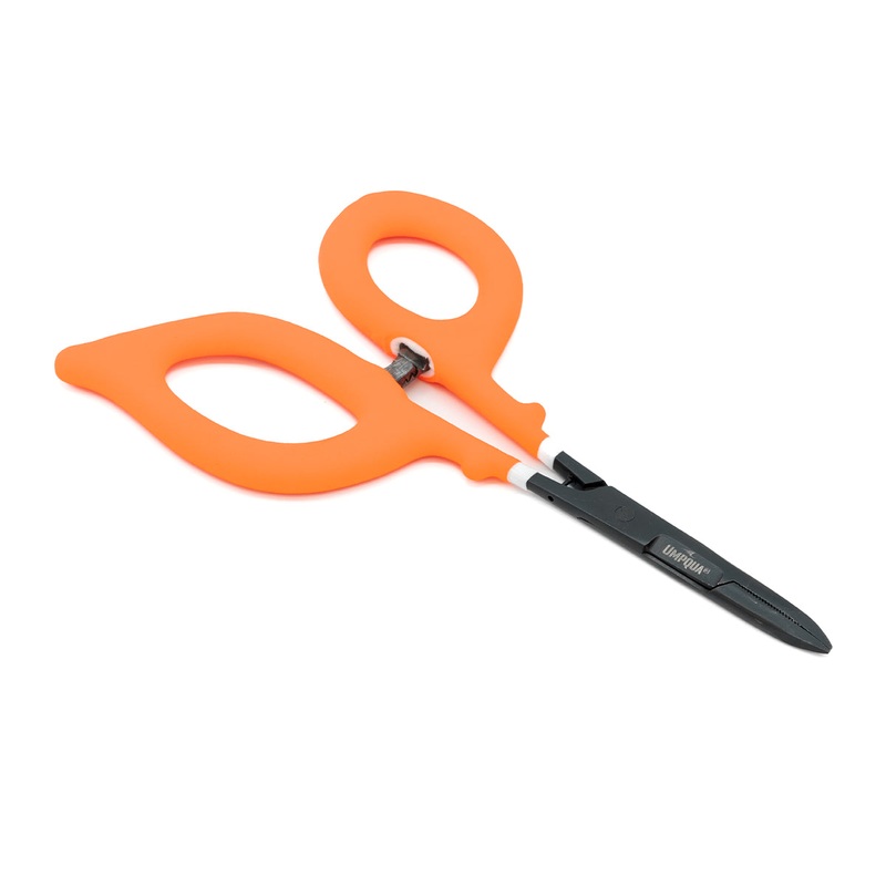 Umpqua Rivergrip Precision Series Scissor/Forcep 6″ Straight Hot Orange