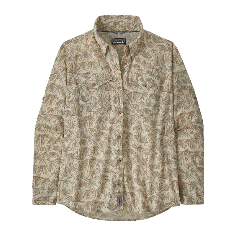 Patagonia Womens L/S Sun Stretch Shirt Grasslands: Dark Natural