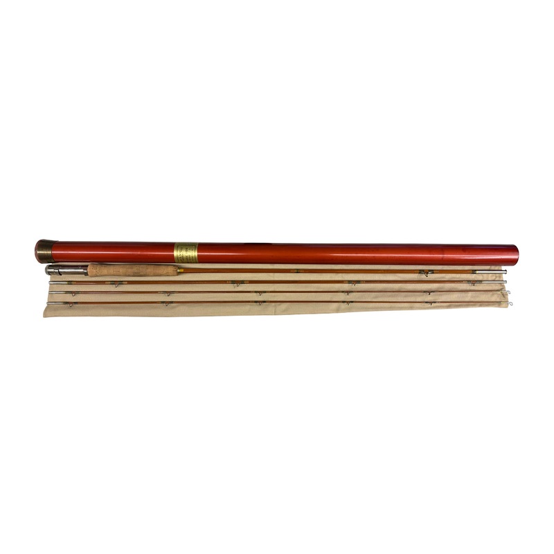 USED Wright & McGill Granger DeLuxe Bamboo Fly Rod 5wt – 8’6″ – 3pc w/2nd Tip #8642