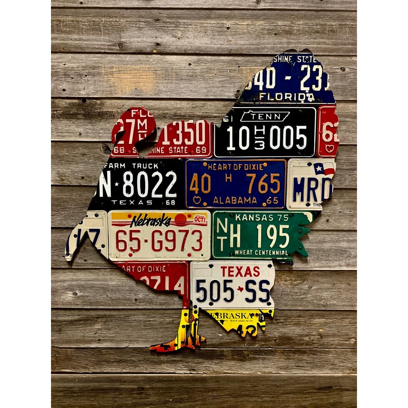 Wild Turkey Grand Slam License Plate Art