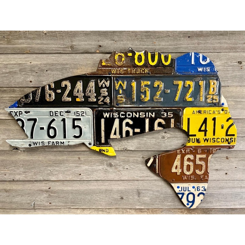 Wisconsin Largemouth Bass License Plate Art