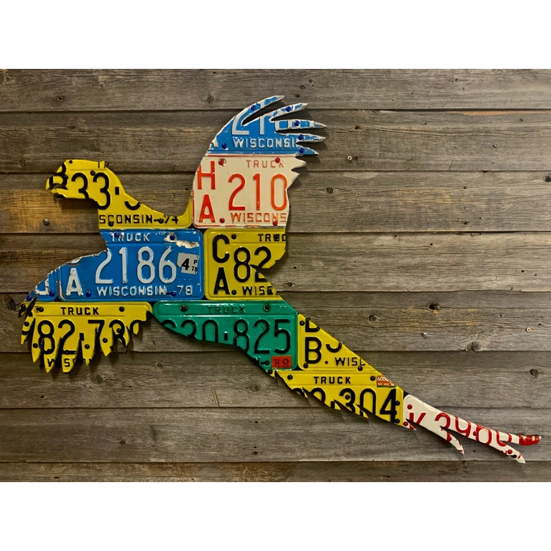 Wisconsin Pheasant License Plate Art