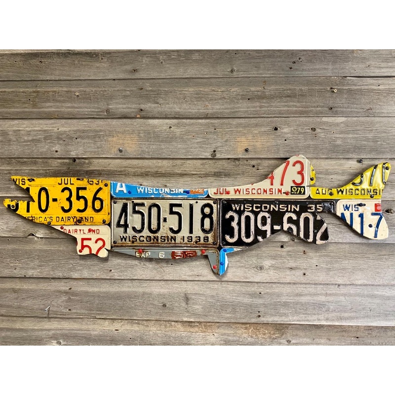 Wisconsin Pike/Muskie License Plate Art