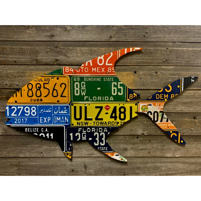 World Tour Permit License Plate Art