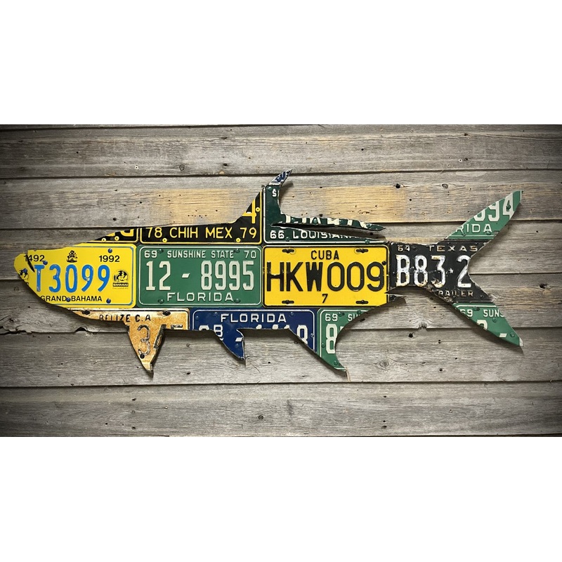 World Tour Tarpon License Plate Art