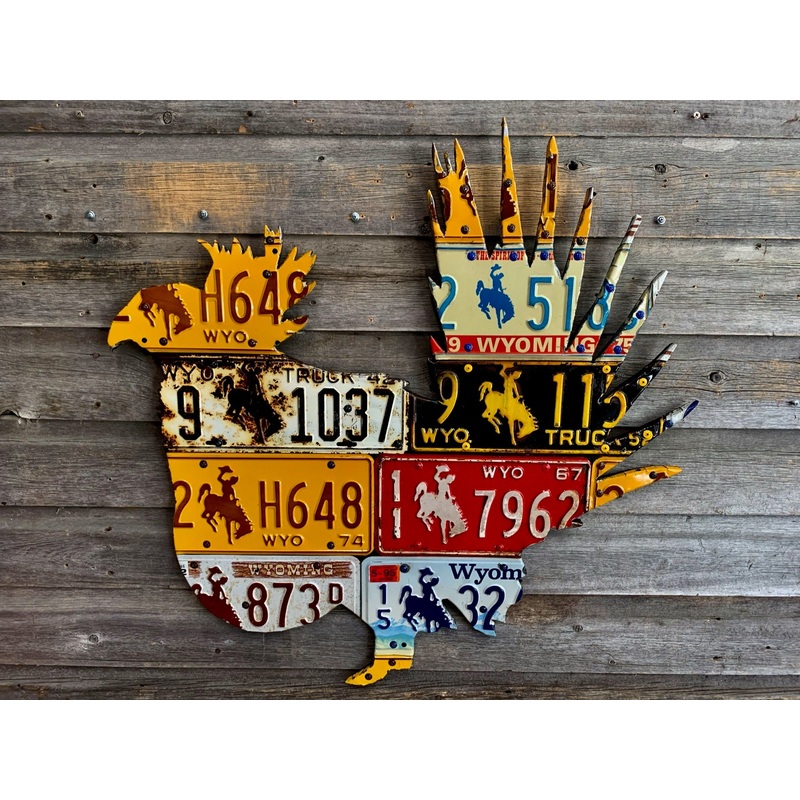 Wyoming Sage Grouse License Plate Art