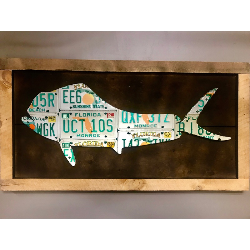 Florida Mahi Mahi License Plate Art