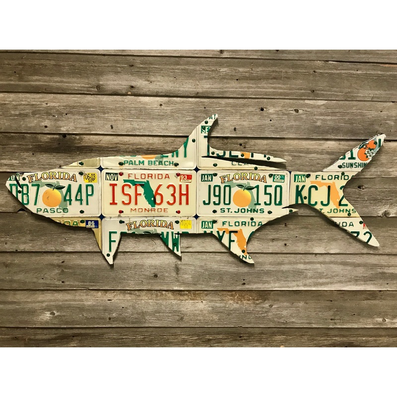 Florida Orange Tarpon License Plate Art